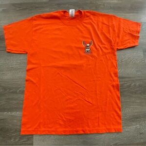Vintage Bike Rally 2004 Myrtle Beach SC Eagle T-Shirt Orange Size L